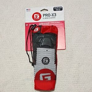 NWT G-Form Pro-X3 Elbow Guards - Black and Red Smart Flex Youth Size S/M